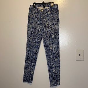Blue Printed Jeans
